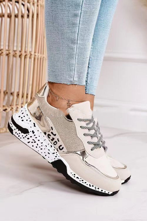 Women Sneakers Lace-Up Platform Sports Shoes - Bests Sale