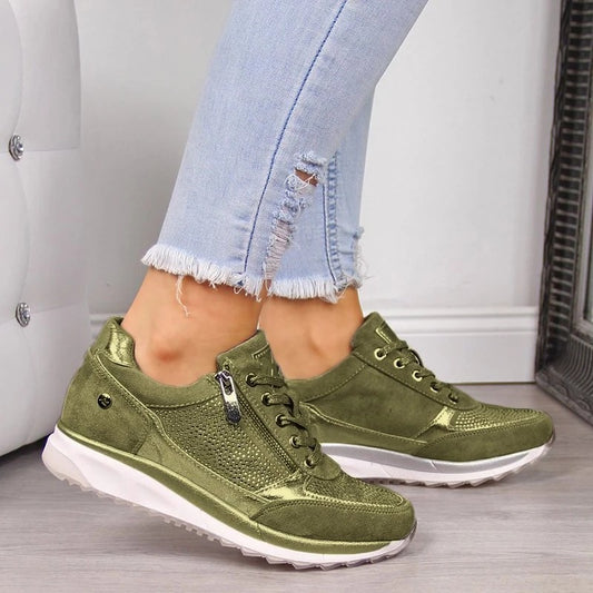 Thick-soled Daddy Shoes Women's Solid Color Casual Shoes Women's Shoes - Bests Sale