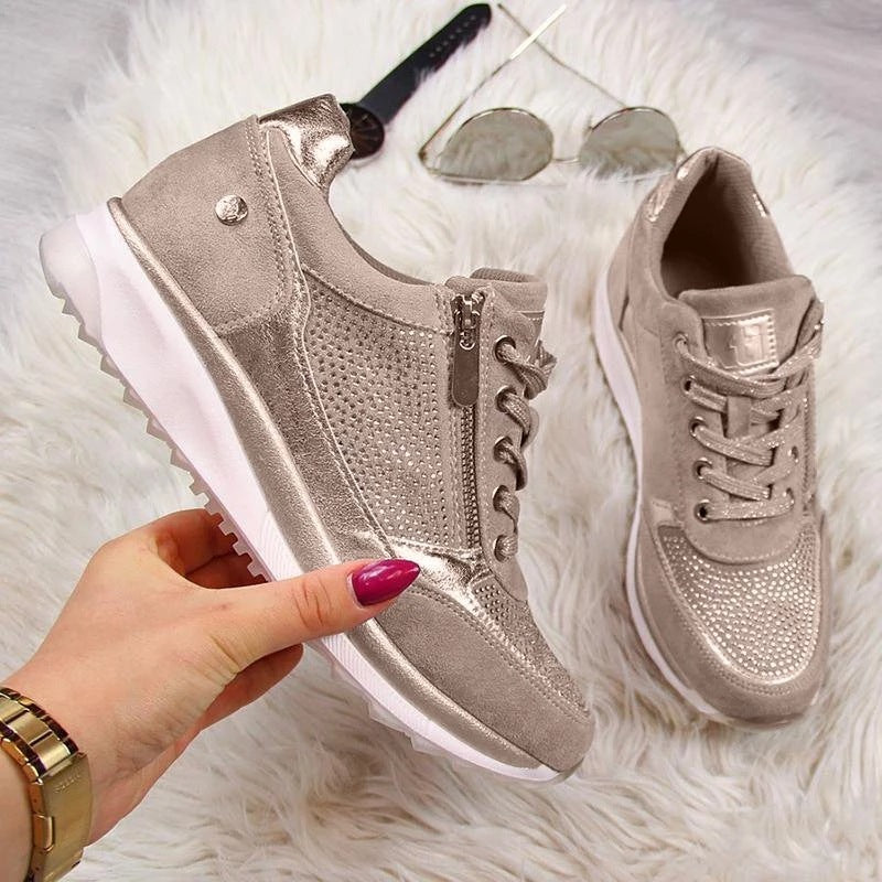 Thick-soled Daddy Shoes Women's Solid Color Casual Shoes Women's Shoes - Bests Sale
