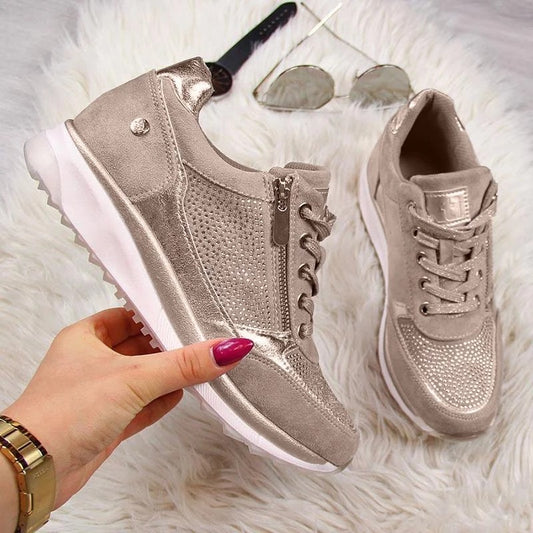 Thick-soled Daddy Shoes Women's Solid Color Casual Shoes Women's Shoes - Bests Sale