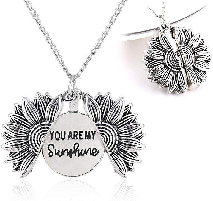 You Are My Sunshine Sunflower Necklace Women Men - Bests Sale