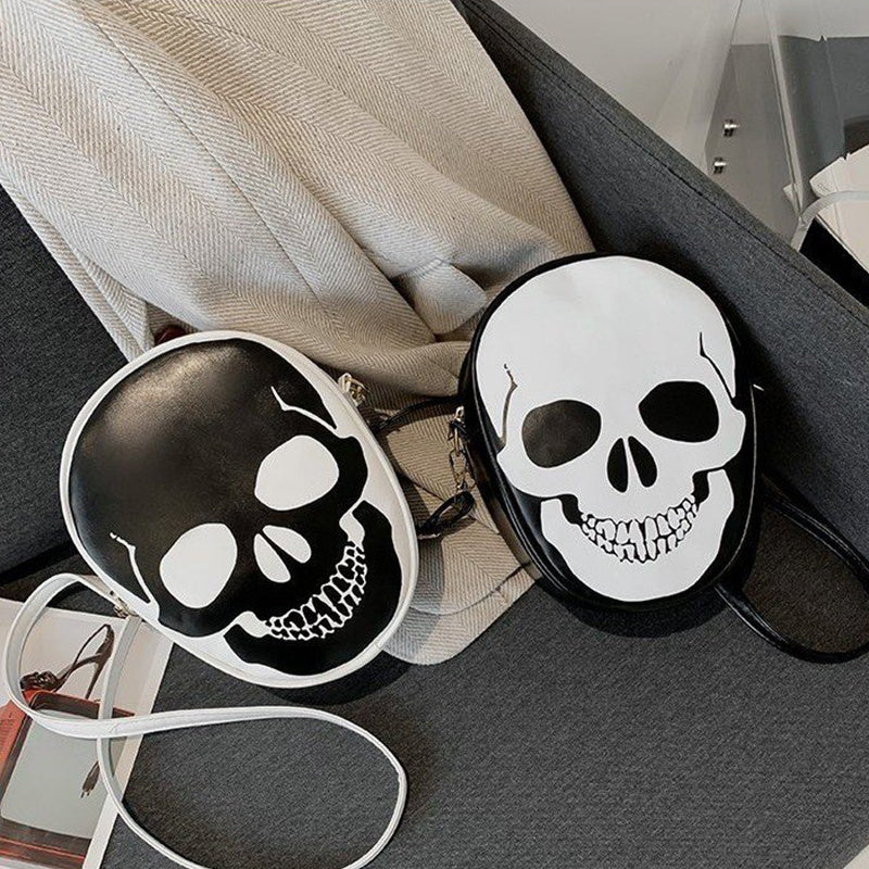 Halloween Skull Shoulder Bag Personality Funny Messenger Bag Kids Couples Outdoor Small Phone Bag For Women Bests Sale