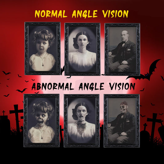 Halloween Decoration 3D Changing Face Moving Picture Frame Portrait Horror For Horror Party Decors Home Decorations Bests Sale
