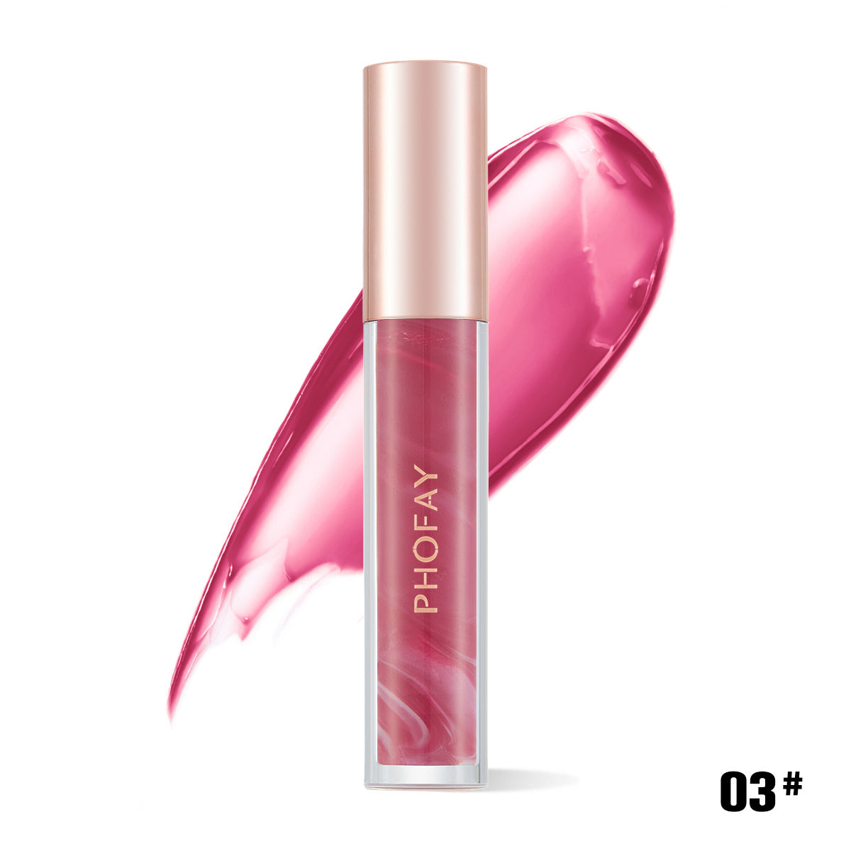 PHOFAY Rose Blooming Hydrating Lip Gloss - Bests Sale