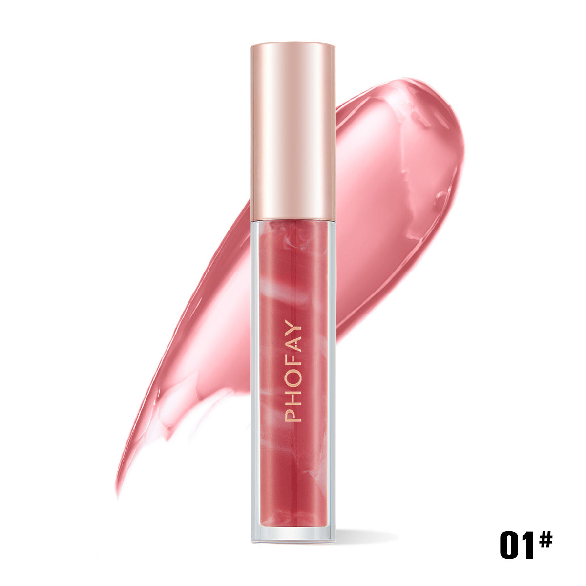 PHOFAY Rose Blooming Hydrating Lip Gloss - Bests Sale