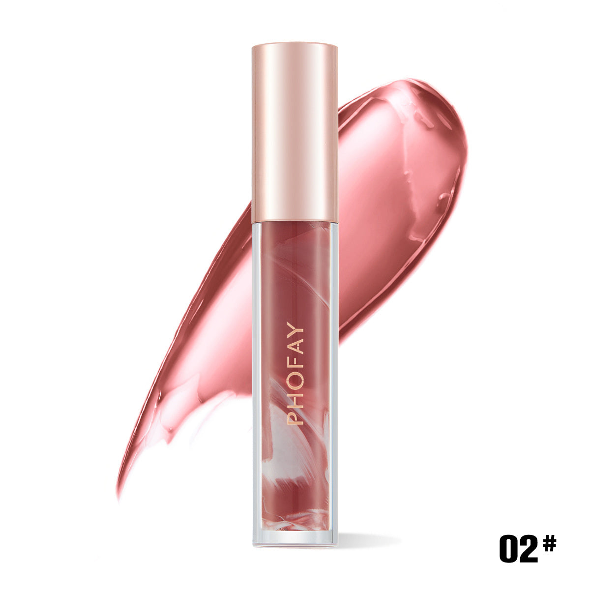 PHOFAY Rose Blooming Hydrating Lip Gloss - Bests Sale
