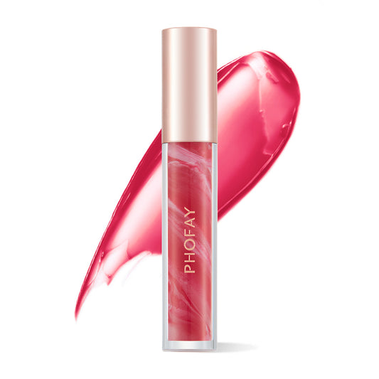 PHOFAY Rose Blooming Hydrating Lip Gloss - Bests Sale