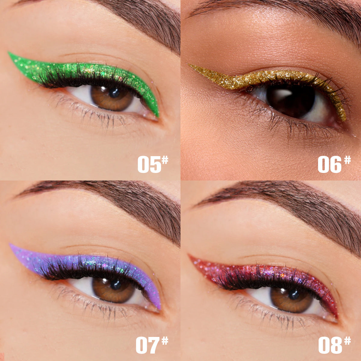 PHOFAY Liquid Glitter Eyeliner Set - Bests Sale