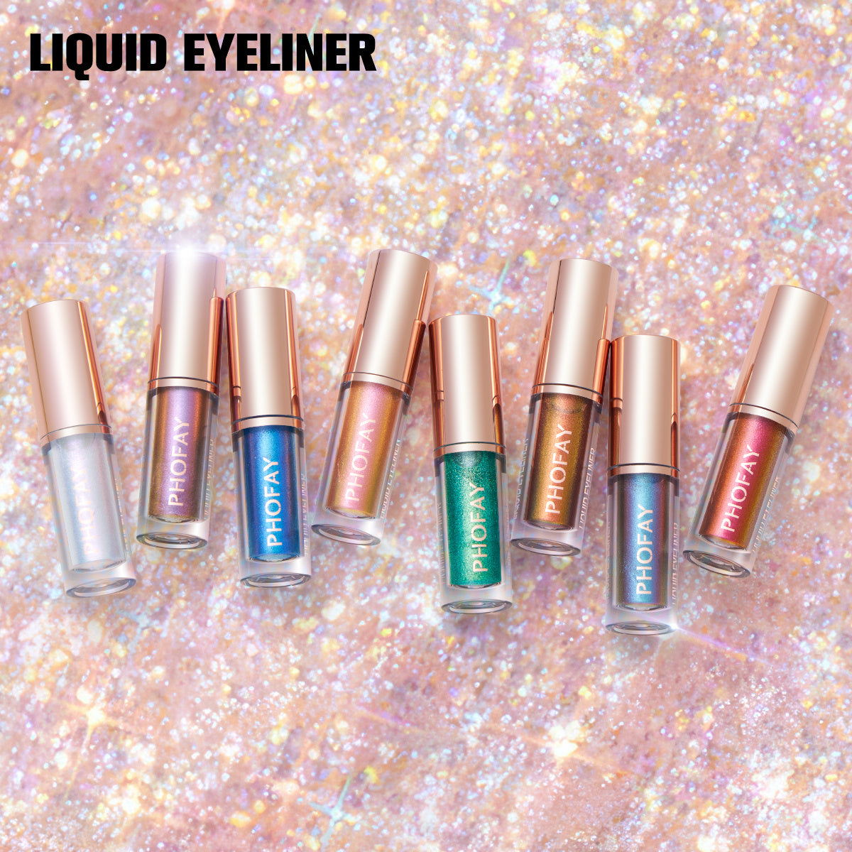 PHOFAY Liquid Glitter Eyeliner Set - Bests Sale