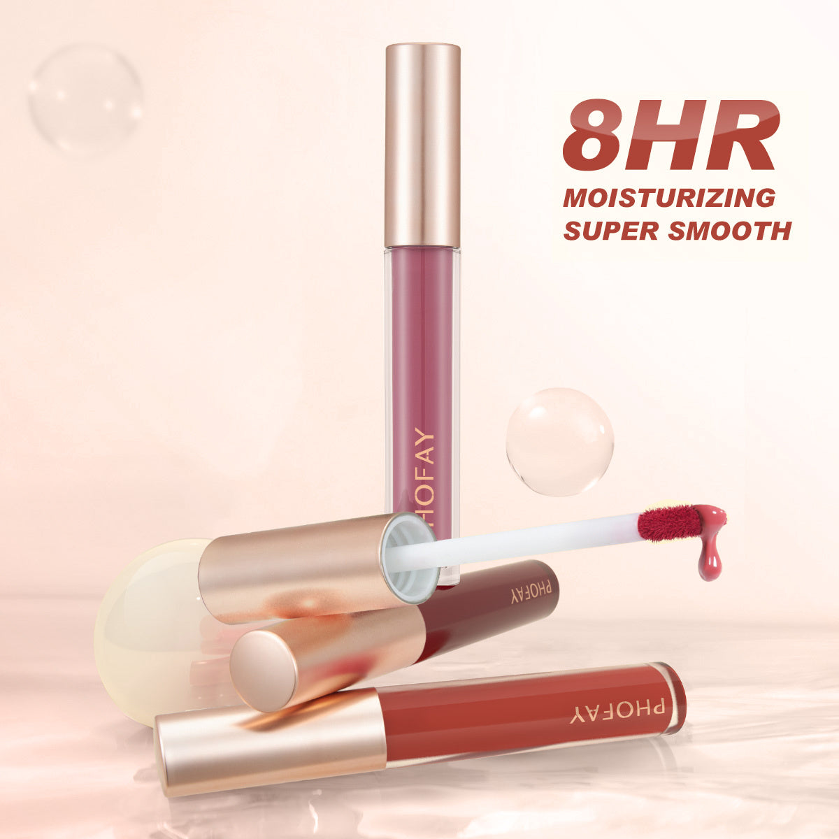 PHOFAY Non-Sticky Lip Gloss - Bests Sale