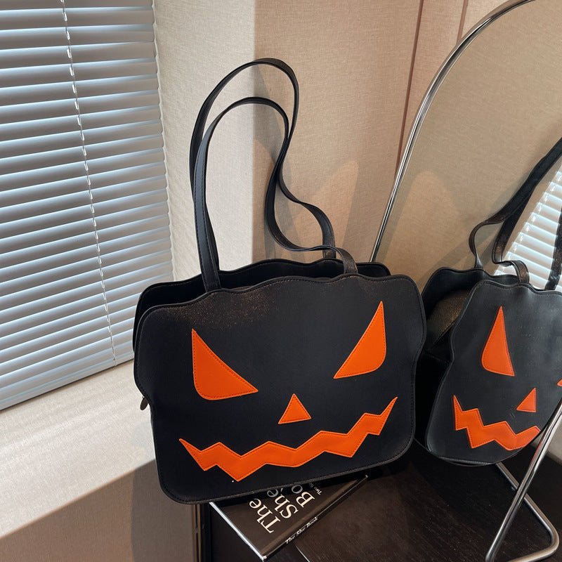 Women's Fashion Halloween Pumpkin Shoulder Messenger Bag - Bests Sale