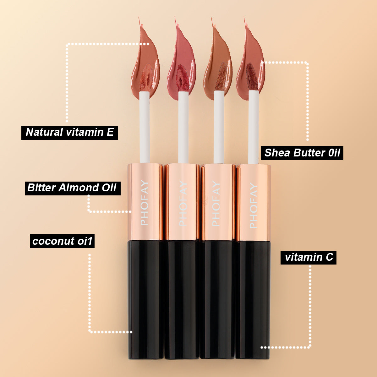 CL021 Double Head Non-stick Cup Lip Gloss - Bests Sale