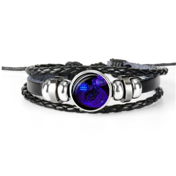 Zodiac Constellation Bracelet Braided Design Bracelet For Men Women Kids - Bests Sale