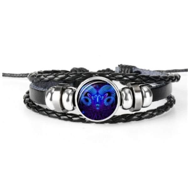 Zodiac Constellation Bracelet Braided Design Bracelet For Men Women Kids - Bests Sale