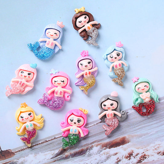 Patch Doll Diy Mermaid Resin Jewelry Accessory - Bests Sale