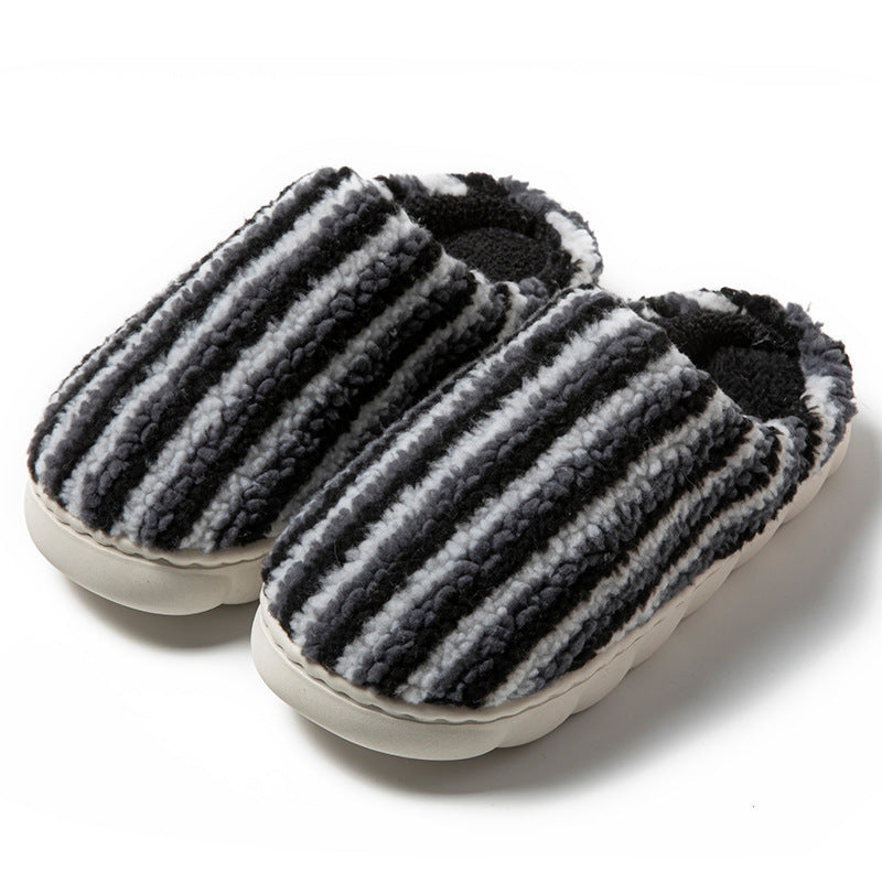 Cotton Slippers Non-slip Warm Platform Cotton Shoes - Bests Sale