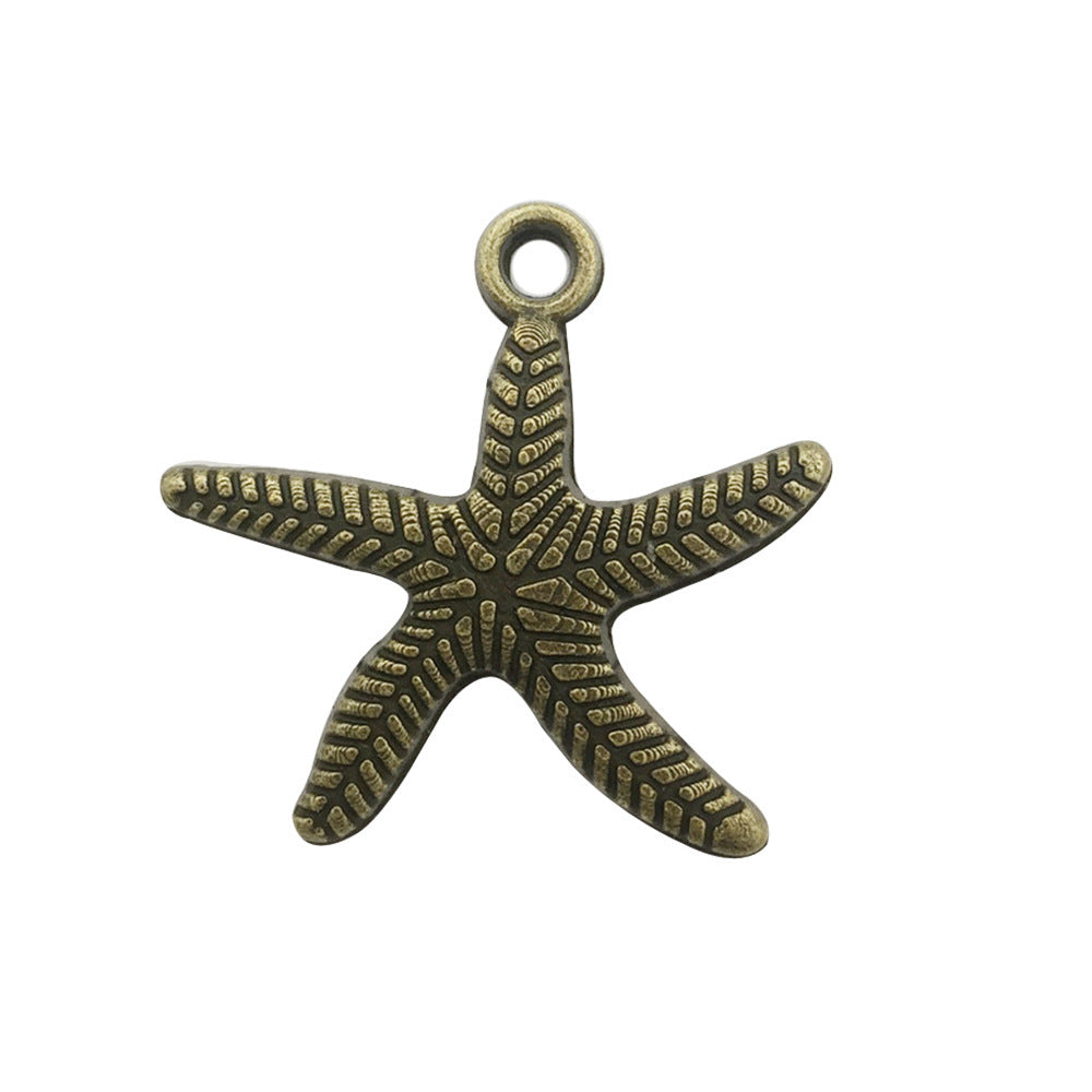 Retro Tibetan Silver Antique Brass Alloy DIY Accessories Marine Turtle Shell Necklace Bracelet Jewelry - Bests Sale