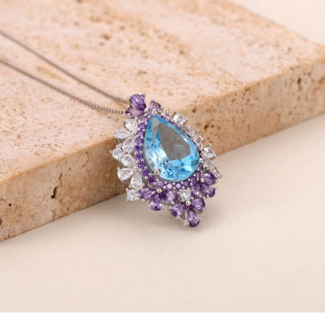 Women's All-match Natural Amethyst Pendant Necklace - Bests Sale