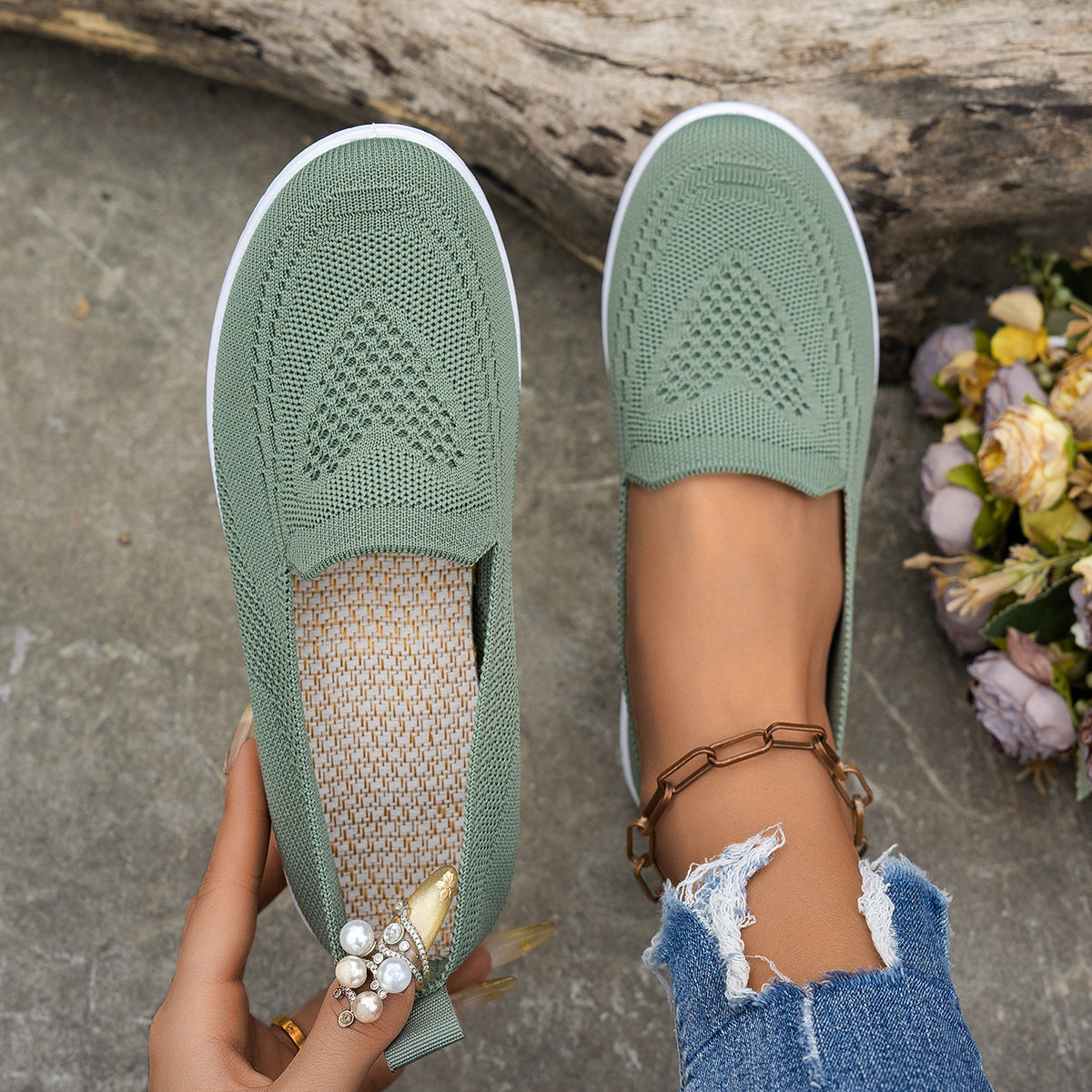 Women's Shoes Summer New Women's Mesh Surface Shoes Casual Fashion - Bests Sale