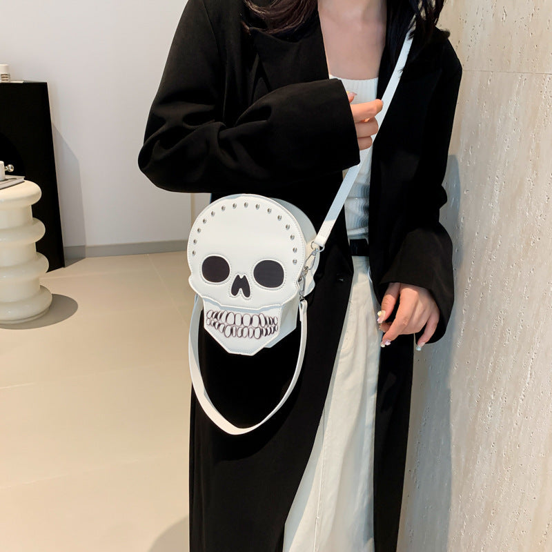 Halloween Skull Shoulder Bag Girls Funny Cute Messenger Bag Personality Creative Crossbody Bags For Women Bests Sale