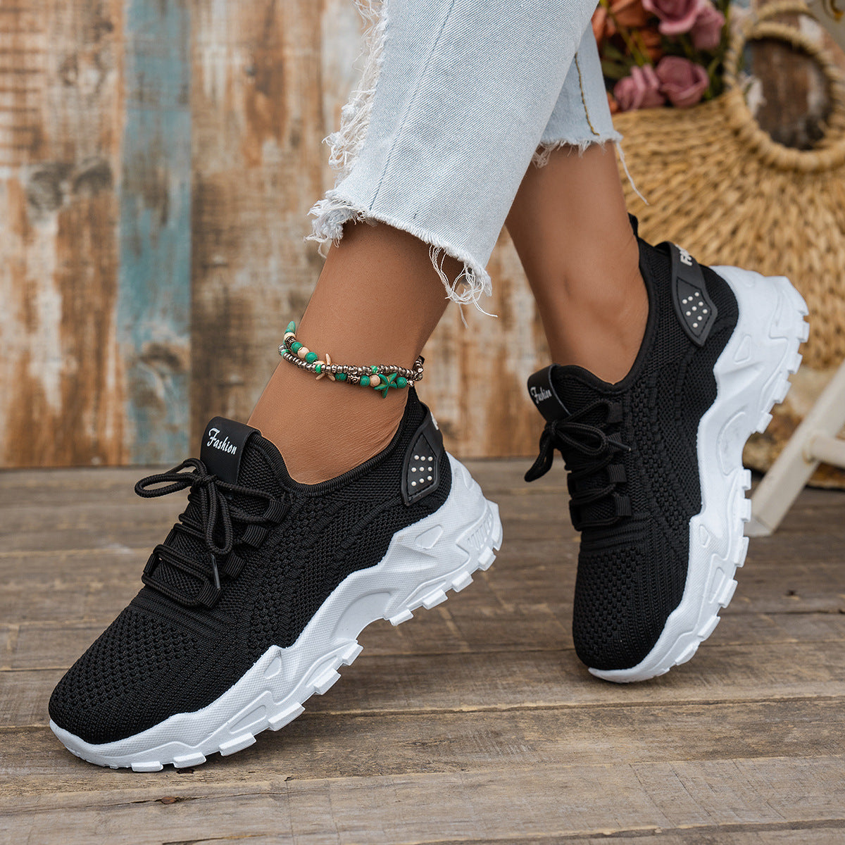 Flyknit Mesh Women's Thin Breathable Sports Casual Shoes - Bests Sale