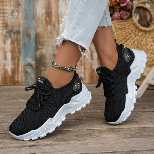 Flyknit Mesh Women's Thin Breathable Sports Casual Shoes - Bests Sale