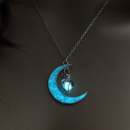 Glowing Pendant Necklaces Silver Plated Chain Necklaces - Bests Sale