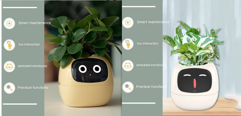 Smart Planter Endless Fun Over 49 Rich Expressions 7 Smart Sensors And AI Chips Make Raising Plants Easy And Fun Coffee Jasper