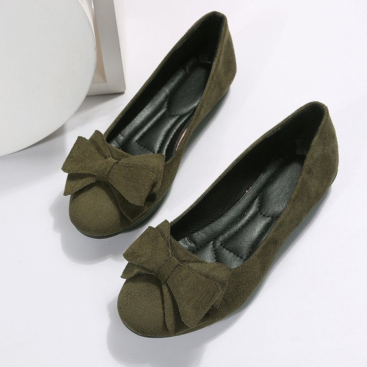 Fashion Bowknot Flats Shoes Casual Round Toe Loafers Cozy Shoes For Women - Bests Sale