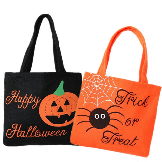 Halloween Spider Pumpkin Print Shoulder Bag Children's Candy Gift Bags Small Handbags Women - Bests Sale