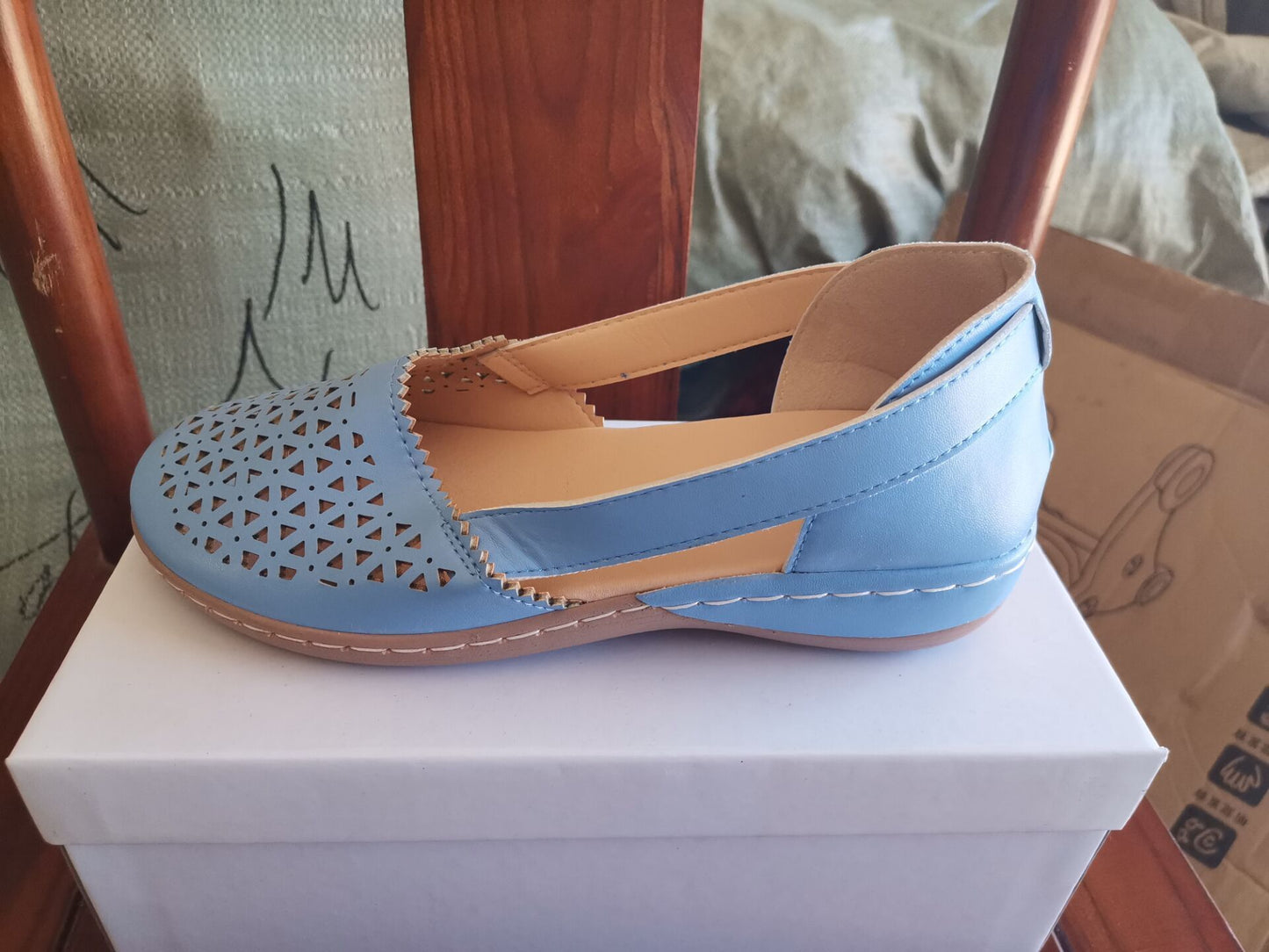 Round Toe Wedge Cross-border Large Size Flat Bottom Women's Sandals - Bests Sale