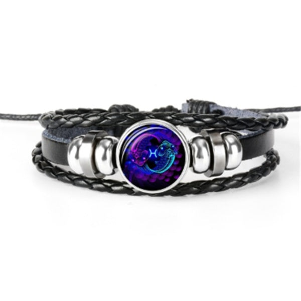 Zodiac Constellation Bracelet Braided Design Bracelet For Men Women Kids - Bests Sale