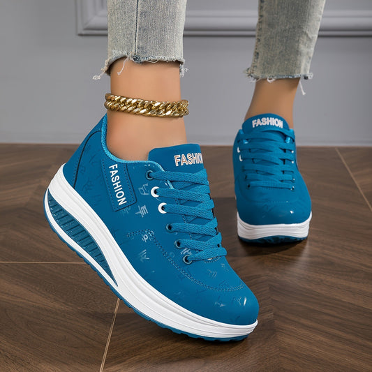 Casual Comfortable Low Top Platform Sneakers - Bests Sale