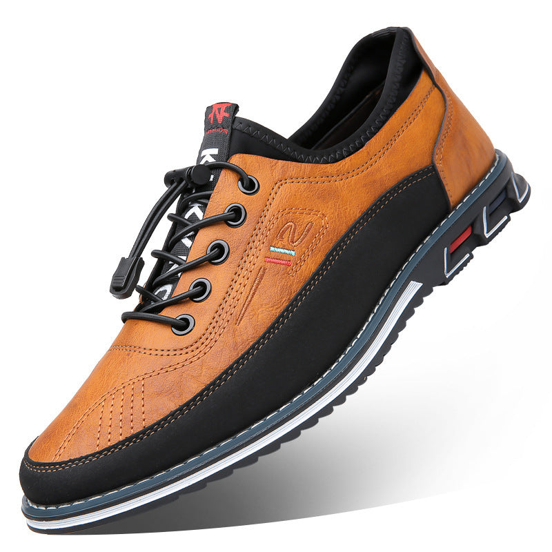 Genuine Leather Sports Comfortable And Non-slip Waterproof Leather Shoes Men's - Bests Sale
