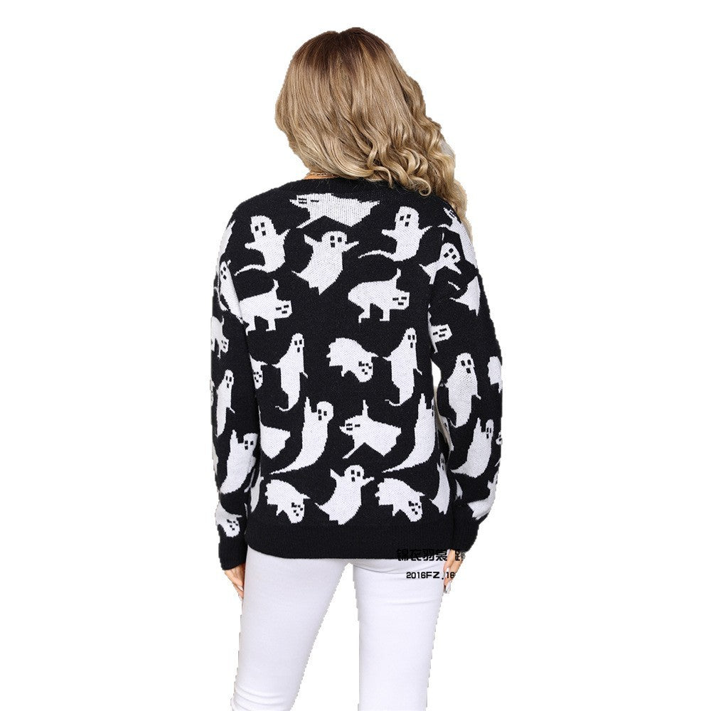 Halloween Sweater Pullover Plus Size Knitwear Bests Sale