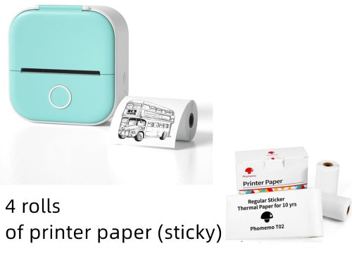 Portable Mini Thermal Label Printer Home Photo Printer Student Wrong Question Printer Bluetooth-compatible Mini Label Printer Price Tag Coffee Jasper