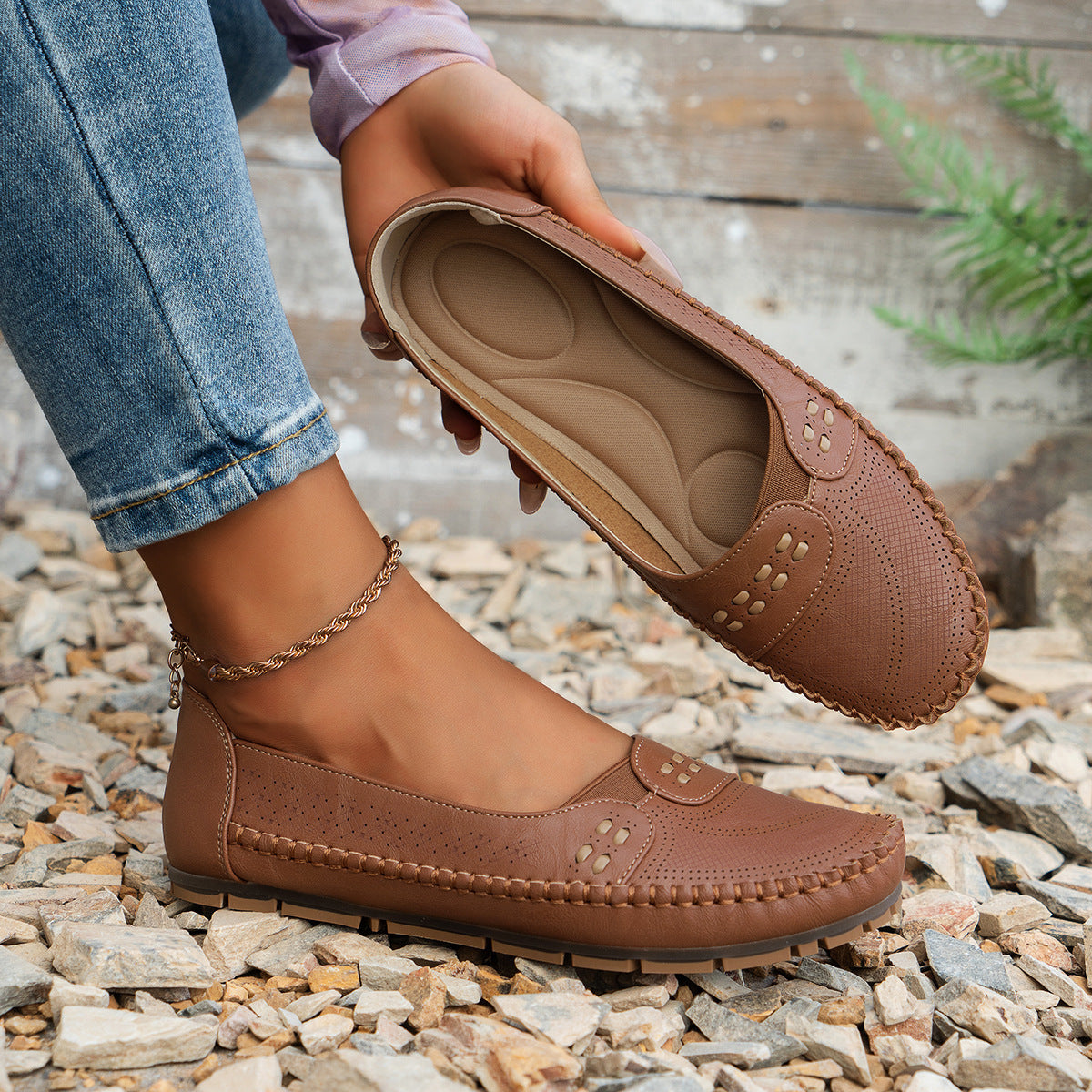 Suture Laser Women's Flat Loafers - Bests Sale