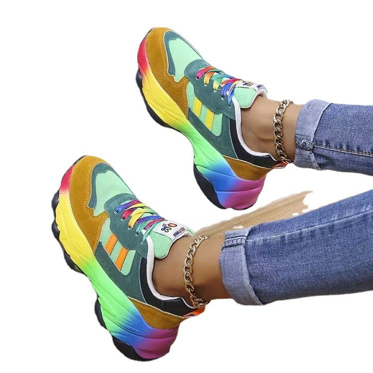 Spring And Autumn Color Dad Shoes - Bests Sale