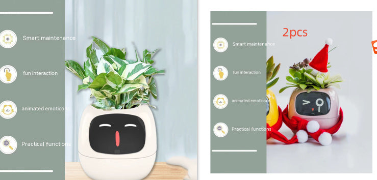 Smart Planter Endless Fun Over 49 Rich Expressions 7 Smart Sensors And AI Chips Make Raising Plants Easy And Fun Coffee Jasper
