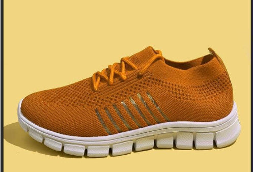 Women's Breathable Sneaker High-cut Lace-up Platform Casual Shoes - Bests Sale