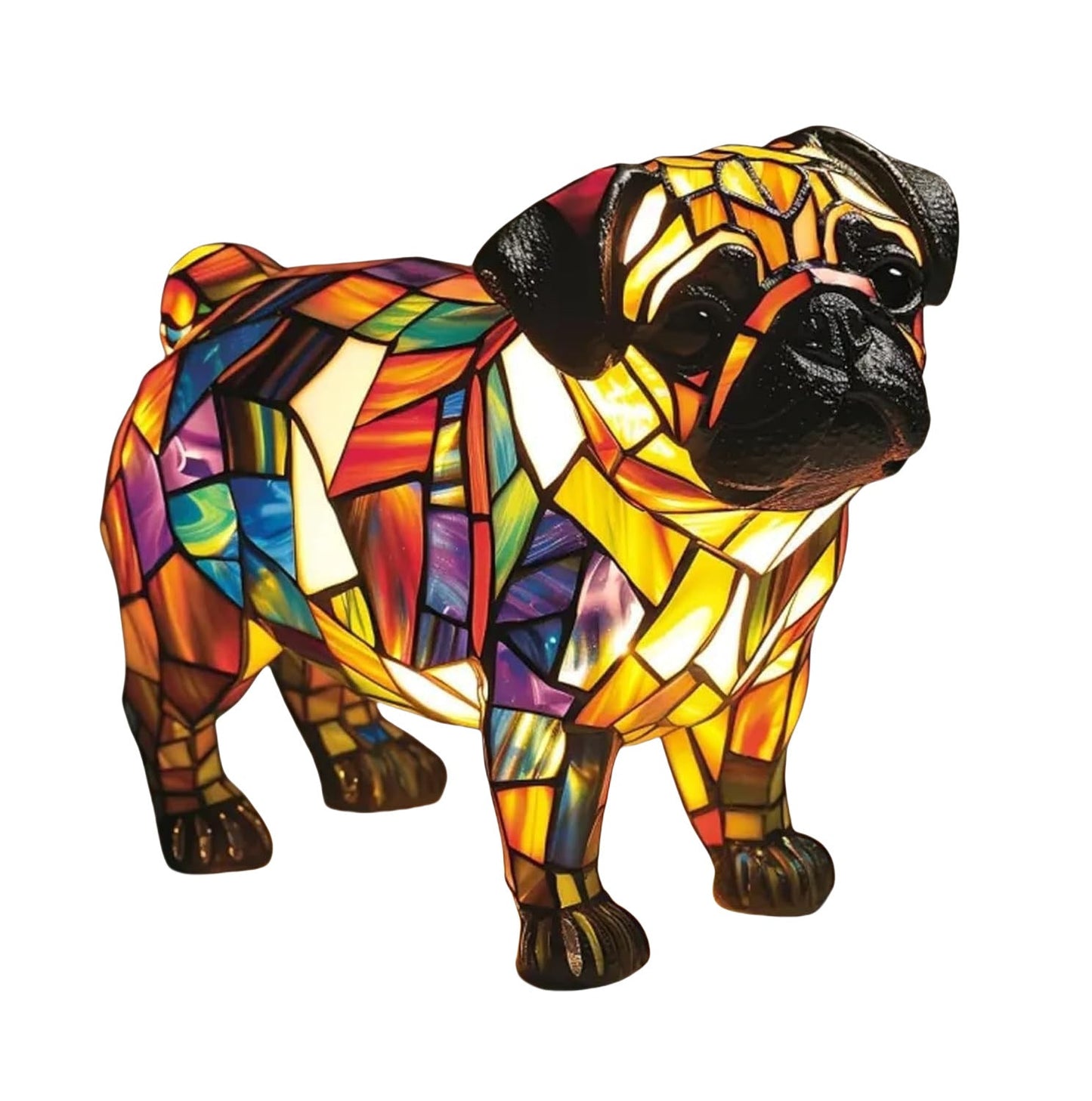 LED Small Night Lamp Art Animal Statue Creative Home Desktop Decoration Coffee Jasper
