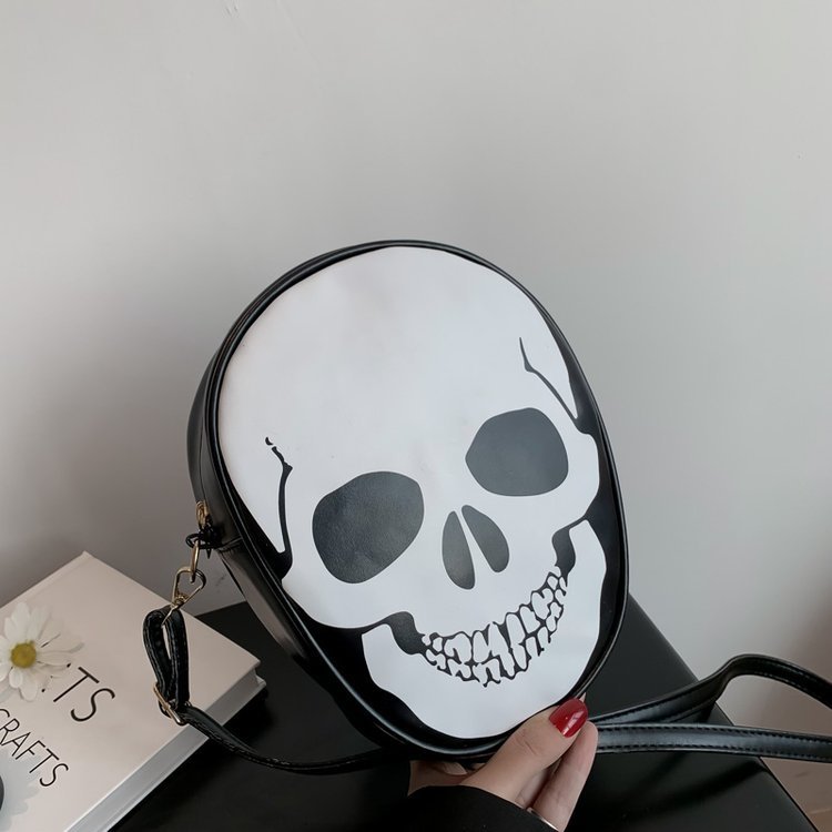Halloween Skull Shoulder Bag Personality Funny Messenger Bag Kids Couples Outdoor Small Phone Bag For Women Bests Sale