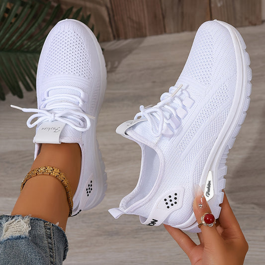 Flying Woven Shoes Women's Fashion Casual Mesh Sneaker - Bests Sale
