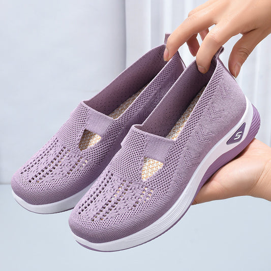 Women's Breathable Comfortable Soft Bottom Casual Mesh Shoes - Bests Sale
