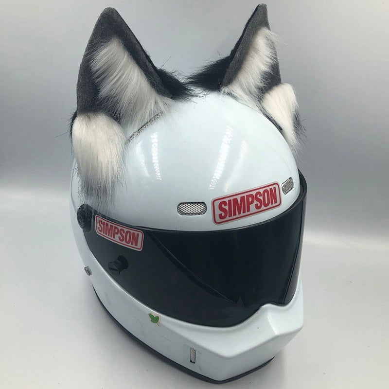 Helmet Ornaments Cat Ears Beast Ears Motorcycle Electric Bike Female - Bests Sale
