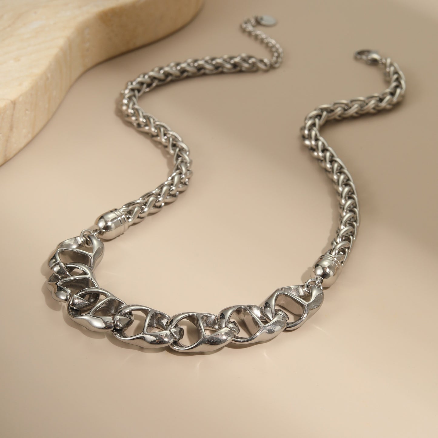 Stainless Steel Necklace, Gold Plated, No Fading, All-matching - Bests Sale