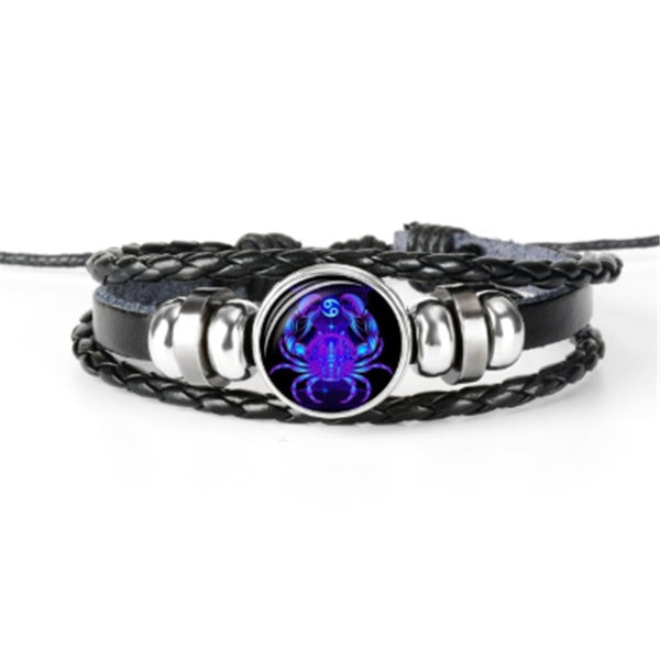 Zodiac Constellation Bracelet Braided Design Bracelet For Men Women Kids - Bests Sale