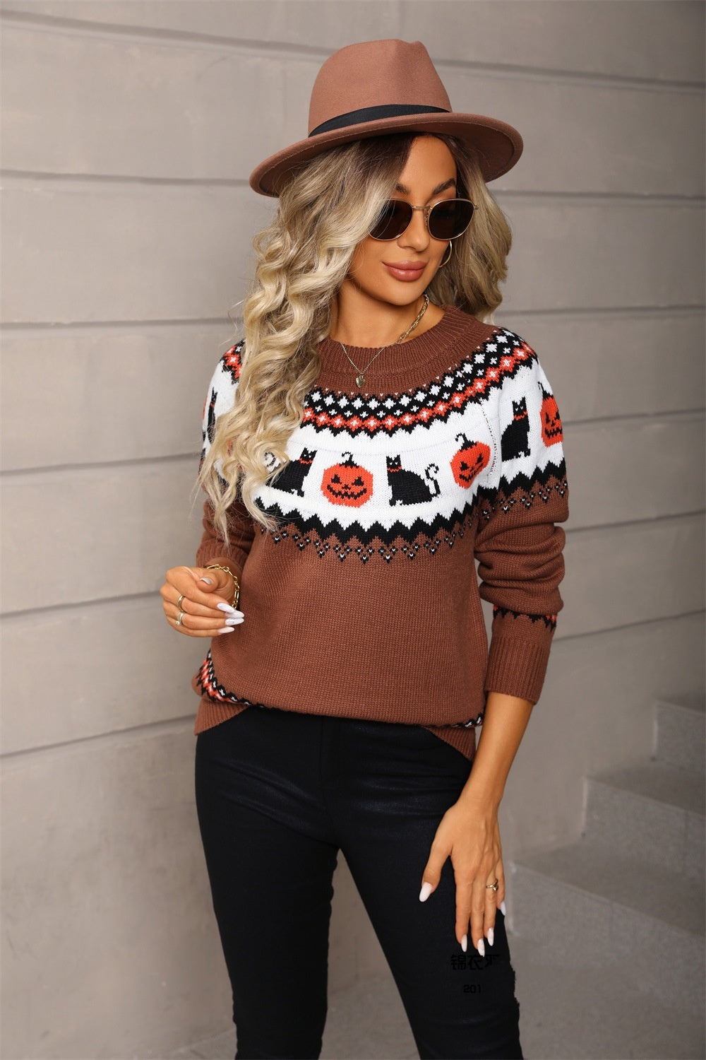 Women's Oversized Knit Christmas Sweater - Bests Sale