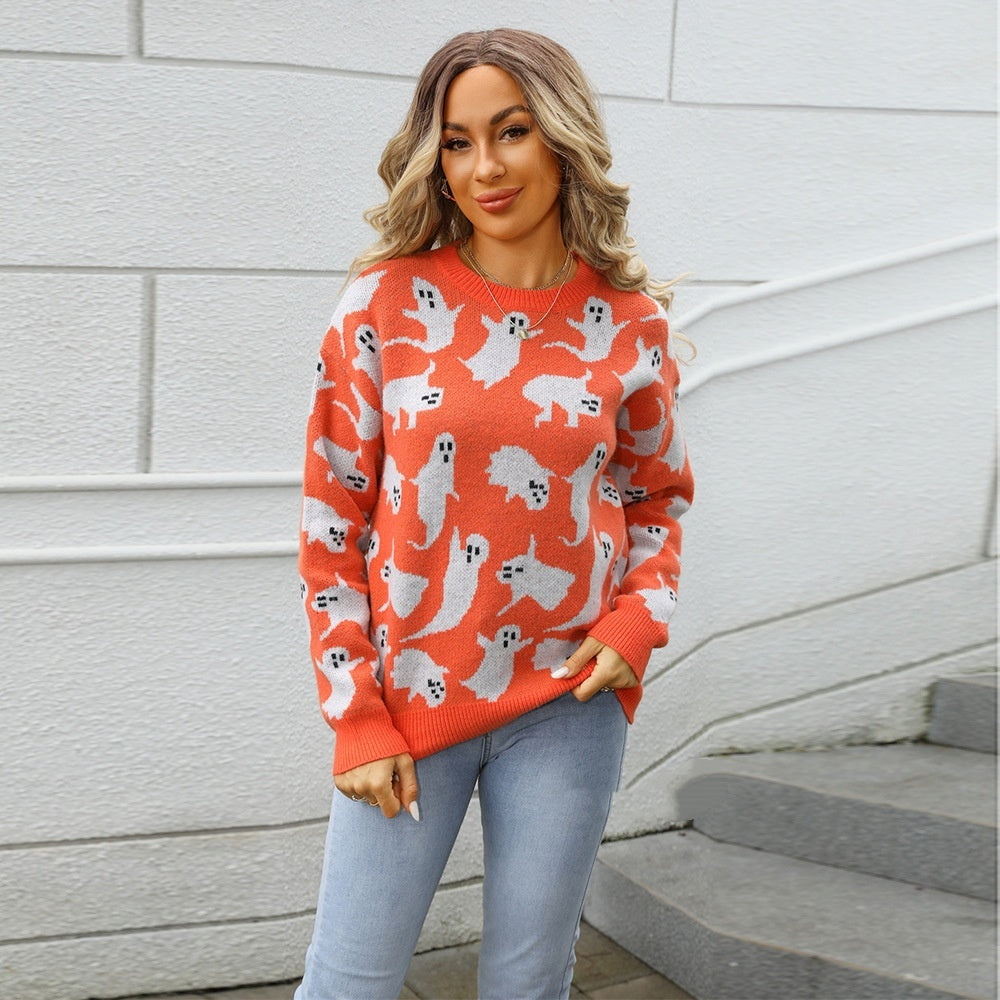 Halloween Sweater Pullover Plus Size Knitwear Bests Sale