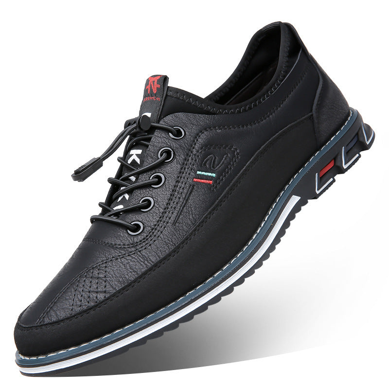 Genuine Leather Sports Comfortable And Non-slip Waterproof Leather Shoes Men's - Bests Sale